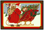 Santa's Sleigh Christmas Mats